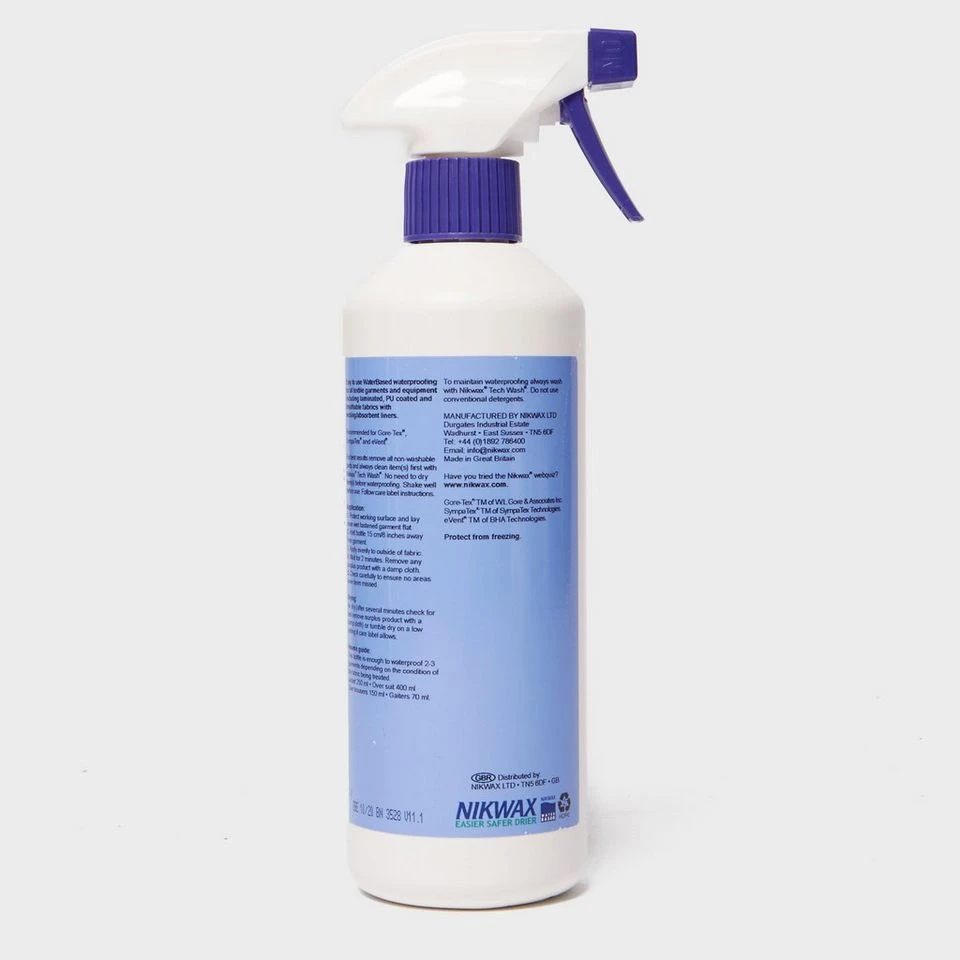 Nikwax TX Direct Spray On Waterproofer 500ml 4 Nikwax TX Direct Spray On Waterproofer 500ml - Image 2