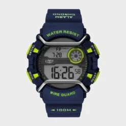 Digital Watch Blue/Lime Face