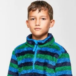 Kids' Stripe Print Half-zip Fleece -Regatta Store go 374767 d