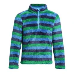 Kids' Stripe Print Half-zip Fleece -Regatta Store go 374767 u
