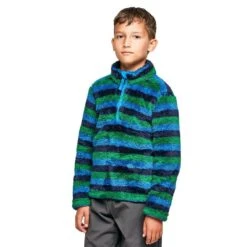 Kids' Stripe Print Half-zip Fleece -Regatta Store go 374767 z