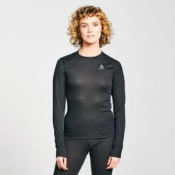 Odlo Womenâs ACTIVE WARM ECO Long-Sleeve Baselayer Top