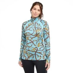 Ariat Women's Sunstopper 2.0 1/4 Zip Baselayer -Regatta Store go 574060 z