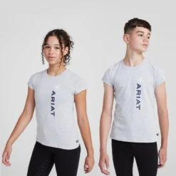 Ariat Kids’ Vertical Logo Short Sleeved Top