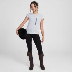 Ariat Kids’ Vertical Logo Short Sleeved Top -Regatta Store go 574113 c