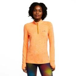 RONHILL Women's Life Practice Half Zip Long Sleeve Tee -Regatta Store go 576060 z