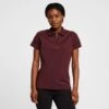 Womens Tiana Pique Short Sleeve Polo Shirt Burgundy Red Mahogany -Regatta Store go 576939 a