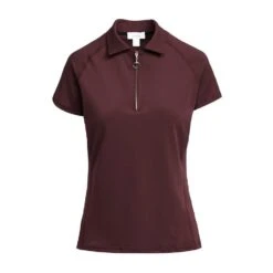 Womens Tiana Pique Short Sleeve Polo Shirt Burgundy Red Mahogany -Regatta Store go 576939 u