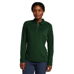 Womens Tiana Pique Long Sleeve Polo Shirt Mountain View Green -Regatta Store go 576941 z