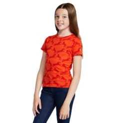 Kids' Organic Micky Printed Cotton T-Shirt Mandarine Orange 15 Kids' Organic Micky Printed Cotton T-Shirt Mandarine Orange -Regatta Store go 576974 z