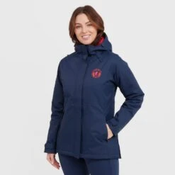 Women’s Waterproof Insulated Jacket In Dark Blue