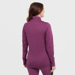 Women’s Stretch ½ Zip Top In Wine -Regatta Store go 600887 b
