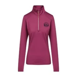 Women’s Stretch ½ Zip Top In Wine -Regatta Store go 600887 u