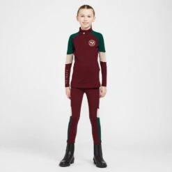Kids' Newbury Long Sleeved Base Layer Wine -Regatta Store go 614415 c