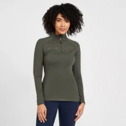 Women's Team Long Sleeved Base Layer Khaki