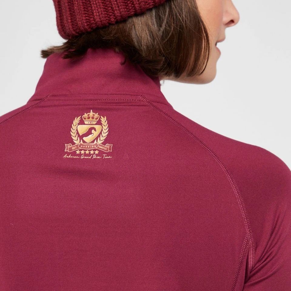 Women's Team Long Sleeve Base Layer In Mulberry 7 Women's Team Long Sleeve Base Layer In Mulberry - Image 5