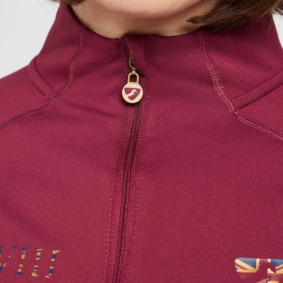 Women's Team Long Sleeve Base Layer In Mulberry 9 Women's Team Long Sleeve Base Layer In Mulberry - Image 7