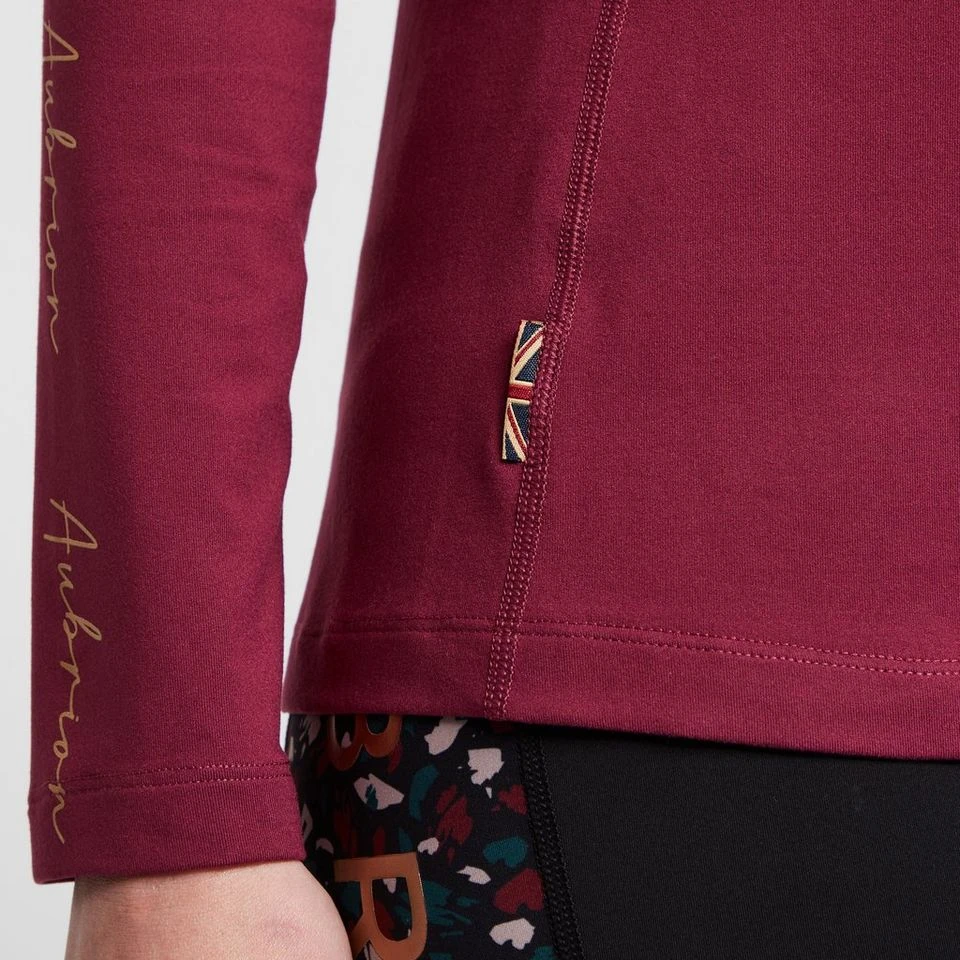 Women's Team Long Sleeve Base Layer In Mulberry 10 Women's Team Long Sleeve Base Layer In Mulberry - Image 8