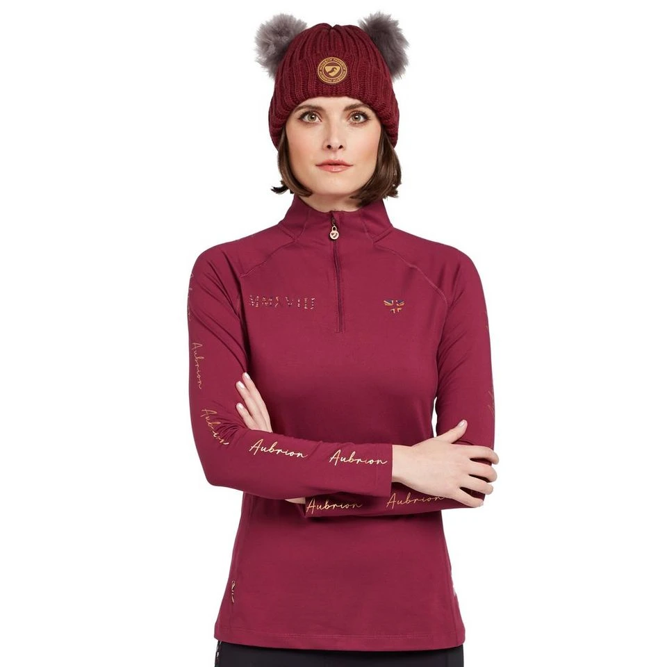 Women's Team Long Sleeve Base Layer In Mulberry 12 Women's Team Long Sleeve Base Layer In Mulberry - Image 10
