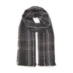 Platinum Womens Woven Scarf Black Chequered -Regatta Store go 618423 z