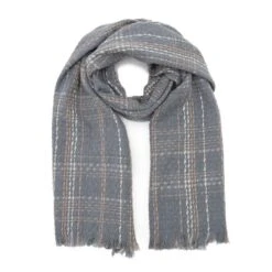 Platinum Womens Woven Scarf Grey Chequered -Regatta Store go 618425 z