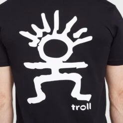 TROLL Men’s Back Logo T-Shirt In Black -Regatta Store go 643889 e