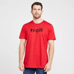TROLL Men’s Front Logo Tee In Red