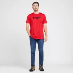 TROLL Men’s Front Logo Tee In Red -Regatta Store go 643890 c