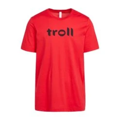 TROLL Men’s Front Logo Tee In Red -Regatta Store go 643890 u