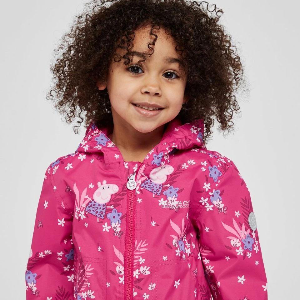 Regatta Kids' Peppa Pig Muddy Puddle Waterproof Jacket 6 Regatta Kids' Peppa Pig Muddy Puddle Waterproof Jacket - Image 4