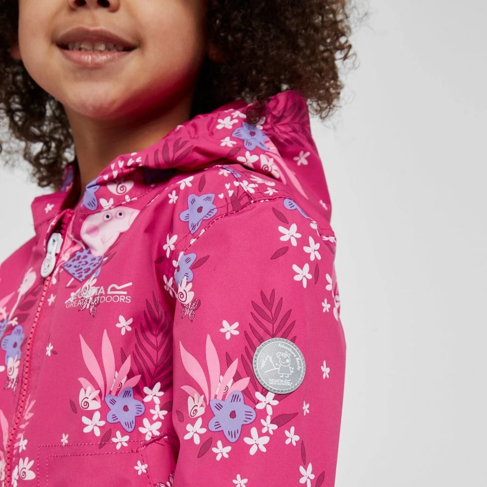 Regatta Kids' Peppa Pig Muddy Puddle Waterproof Jacket 7 Regatta Kids' Peppa Pig Muddy Puddle Waterproof Jacket - Image 5